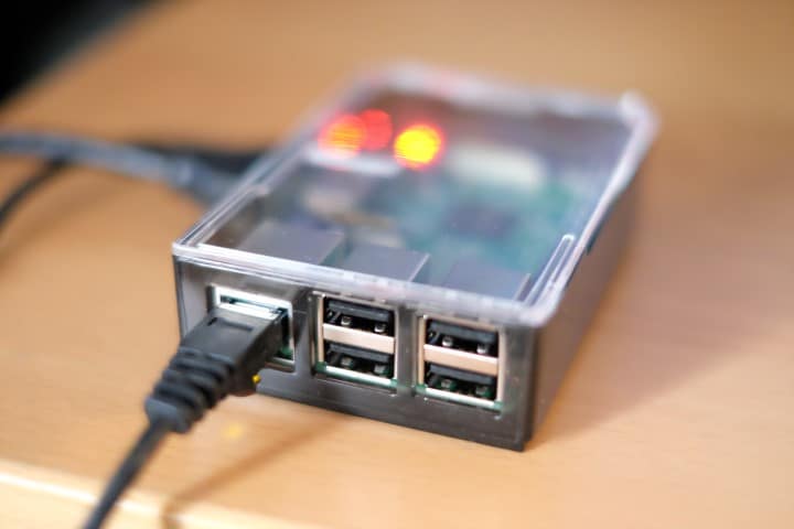 raspberry pi 3 ethernet connected