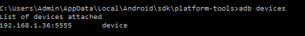 adb devices command