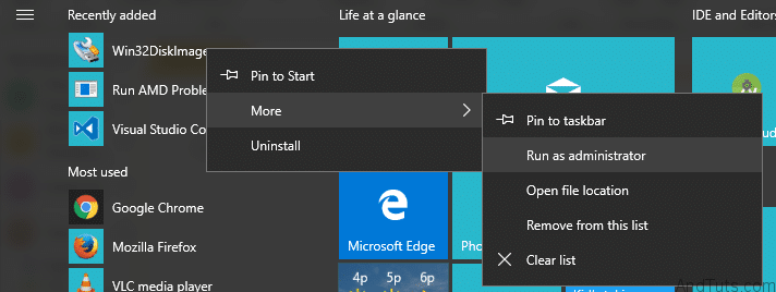 win32diskimager launch windows 10